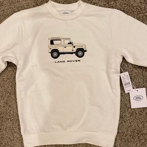 PacSun LandRover cream sweatshirt kids large